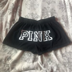 PINK victoria’s secret mini shorts with fold over waist band